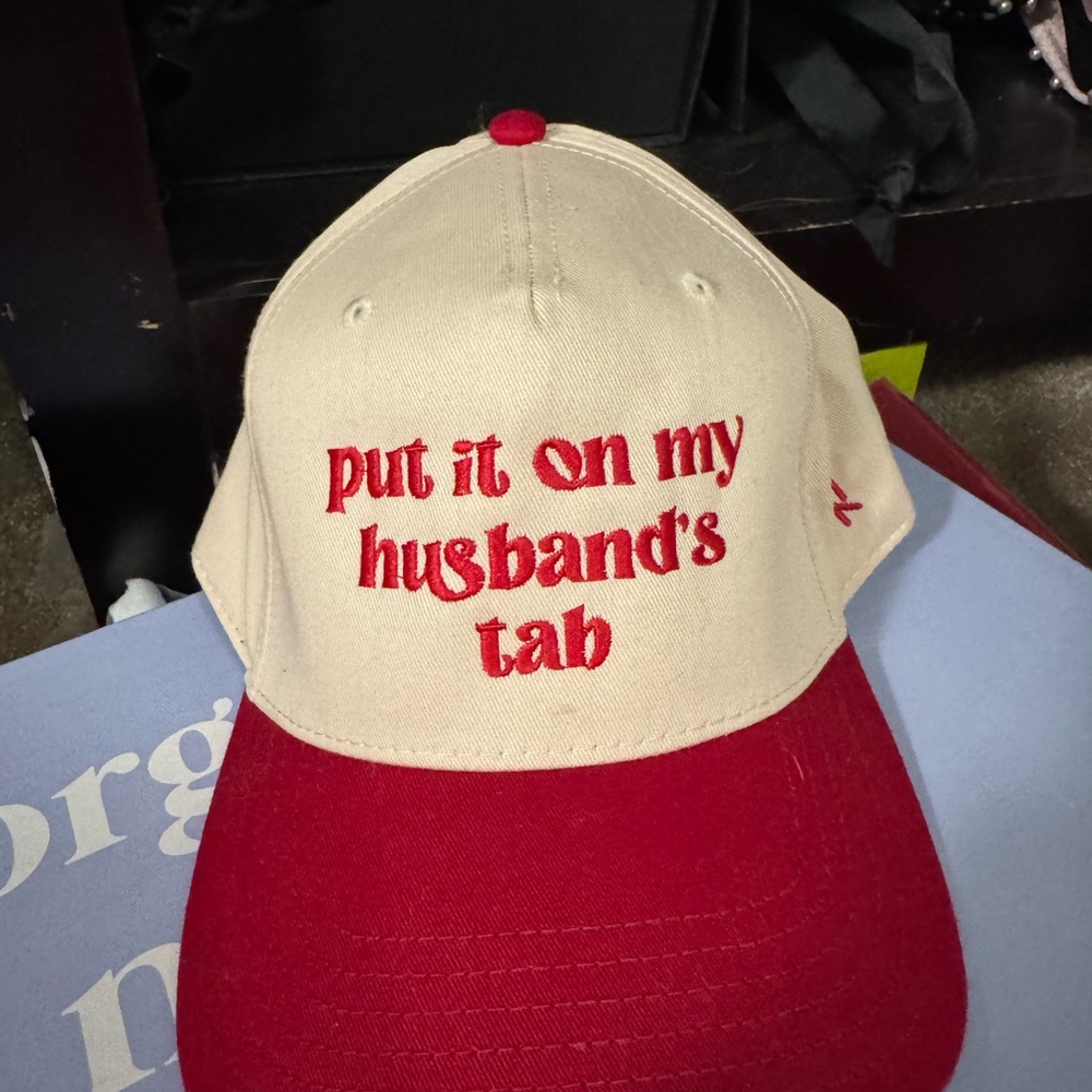 Put it on my husbands tab hat